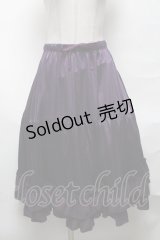 axes femme kawaii / ミディフリルペチスカート  パープル S-25-04-01-069-AX-SK-HR-ZS