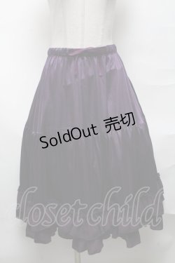 画像1: axes femme kawaii / ミディフリルペチスカート  パープル S-25-04-01-069-AX-SK-HR-ZS