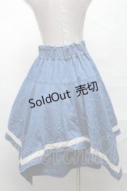 画像2: axes femme / デニムスカート  ブルー S-25-04-01-072-AX-SK-HR-ZS