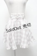 Rojita / チェックスカパン  ピンクベージュ S-25-04-01-081-LO-PA-AS-ZS