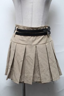 画像1: evelyn / プリーツスカパン  ベージュ S-25-04-01-082-LO-SK-AS-ZS