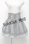LIZ LISA / レースアップコルセットライクスカパン  黒ｘ白 S-25-04-01-085-LO-PA-AS-ZS