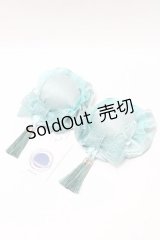 Hoshibako Works / 藤花集中華風お団子クリップ式ヘッドドレス  ミント S-25-04-01-019-LO-AC-AS-ZS