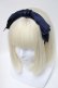 画像1: LOLITA / リボンカチューシャ  紺 S-25-04-01-023-LO-TO-AS-ZS (1)