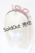 MILK / パールリボンカチューシャ  赤 S-25-04-01-024-ML-AC-AS-ZS