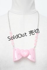 Angelic Pretty / きらめきハートリボンネックレス  ピンク S-25-04-01-033-AP-AC-AS-ZS