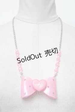 画像1: Angelic Pretty / きらめきハートリボンネックレス  ピンク S-25-04-01-033-AP-AC-AS-ZS