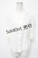 Angelic Pretty / Sugarジャボブラウス  オフ S-25-04-03-049-AP-BL-HR-ZS