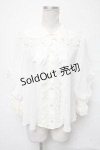Angelic Pretty / Sugaryシフォンブラウス  オフ S-25-04-03-050-AP-BL-HR-ZS