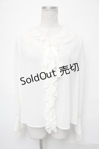 Angelic Pretty / Holyシフォンブラウス  オフ S-25-04-03-051-AP-BL-HR-ZS