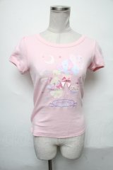 Angelic Pretty / MilkyPlanetプリントカットソー  ピンク S-25-04-03-058-AP-TS-HR-ZS