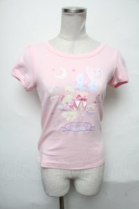 Angelic Pretty / MilkyPlanetプリントカットソー  ピンク S-25-04-03-058-AP-TS-HR-ZS