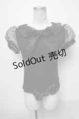 Angelic Pretty / ガラスの人形カットソー  黒 S-25-04-03-061-AP-TO-HR-ZS
