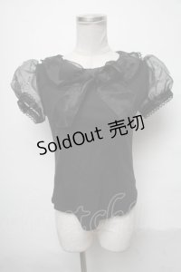 Angelic Pretty / ガラスの人形カットソー  黒 S-25-04-03-061-AP-TO-HR-ZS