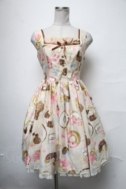 画像1: Angelic Pretty / Baked Sweets Paradeジャンパースカート  ベージュ S-25-04-03-071-AP-OP-HR-ZS