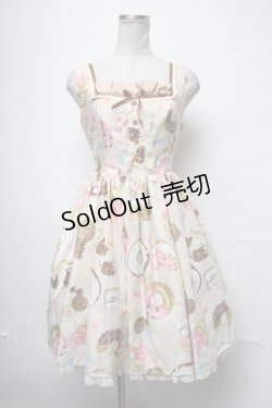 画像1: Angelic Pretty / Baked Sweets Paradeジャンパースカート  ベージュ S-25-04-03-071-AP-OP-HR-ZS