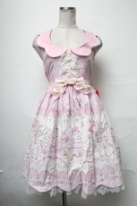 画像1: BABY,THE STARS SHINE BRIGHT / くみゃちゃんは小さな小さなお菓子職人ジュディジャンパースカート  ピンク S-25-04-03-074-BA-OP-HR-ZS (1)