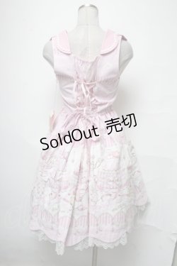 画像2: BABY,THE STARS SHINE BRIGHT / くみゃちゃんは小さな小さなお菓子職人ジュディジャンパースカート  ピンク S-25-04-03-074-BA-OP-HR-ZS