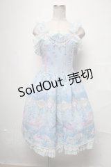 Angelic Pretty / Aquarium Carnivalペプラムジャンパースカート  サックス S-25-04-03-075-AP-OP-HR-ZS