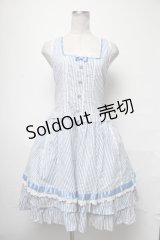 Angelic Pretty / Pure Memoryジャンパースカート  サックス S-25-04-03-076-AP-OP-HR-ZS