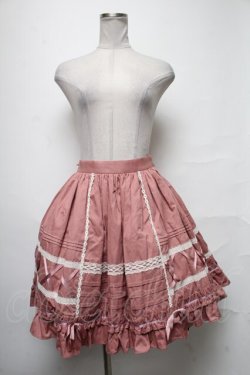 画像1: Angelic Pretty / レースピンタックスカート  ピンク S-25-04-03-080-AP-SK-AS-ZS