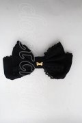 Angelic Pretty / ロゴリボンチャームハートバレッタ  黒 S-25-04-03-009-AP-ZA-HR-ZS