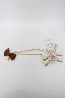 画像1: Angelic Pretty / Charlotte's Bearワッペンリボンブローチ  ブラウン S-25-04-03-010-AP-AC-HR-ZS
