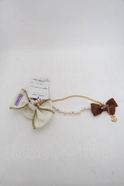 画像2: Angelic Pretty / Charlotte's Bearワッペンリボンブローチ  ブラウン S-25-04-03-010-AP-AC-HR-ZS