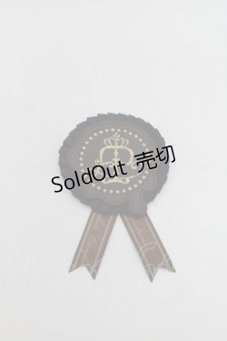 画像1: Angelic Pretty / Melt Crown Chocolateロゼットブローチ  紺 S-25-04-03-012-AP-AC-AS-ZS