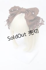 Angelic Pretty / エレガントワイヤーパールカチューシャ  ブラウン S-25-04-03-025-AP-ZA-HR-ZS