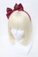 画像1: Angelic Pretty / ななめシフォンカチューシャ  ボルドー S-25-04-03-030-AP-AC-HR-ZS (1)