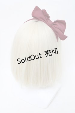画像2: Angelic Pretty / ななめシフォンカチューシャ  ボルドー S-25-04-03-030-AP-AC-HR-ZS