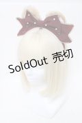 Angelic Pretty / プレゼントBearカチューシャ  ボルドー S-25-04-03-032-AP-AC-HR-ZS