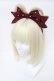画像1: Angelic Pretty / プレゼントBearカチューシャ  ボルドー S-25-04-03-032-AP-AC-HR-ZS (1)