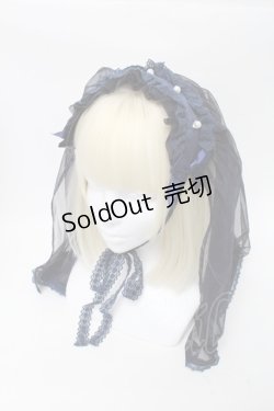 画像1: Angelic Pretty / シスターベールヘッドドレス  紺 S-25-04-03-035-AP-AC-HR-ZS