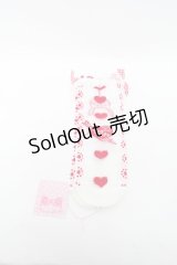 Angelic Pretty / Wrapping Cherryクルー丈ソックス  赤ｘ白 S-25-04-03-039-AP-ZA-HR-ZS