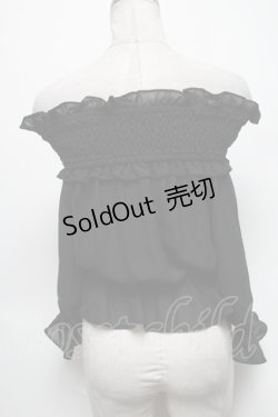 画像2: Ank Rouge / シフォントップス  黒 S-25-04-05-045-CA-TO-AS-ZS