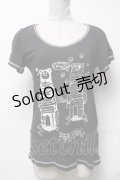 PEACE NOW / プリントTシャツ  黒 S-25-04-05-047-PU-TS-HR-ZS