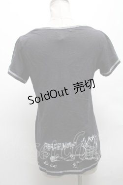 画像2: PEACE NOW / プリントTシャツ  黒 S-25-04-05-047-PU-TS-HR-ZS