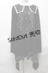 LISTEN FLAVOR / グリモワールコウモリセーラーワンピ  黒 S-25-04-05-048-PU-OP-HR-ZS