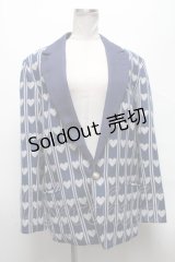 MILKBOY / ハートジャガードジャケット  紺 S-25-04-05-053-MB-JA-AS-ZS