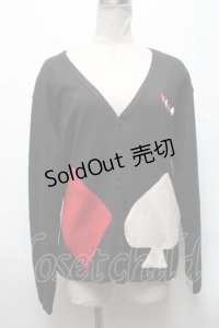 MILKBOY / トランプマークカーディガン  黒 S-25-04-05-055-MB-TO-AS-ZS