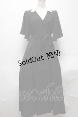 画像1: jouetie / シャツワンピース  黒ｘ白 S-25-04-05-057-EL-OP-AS-ZS
