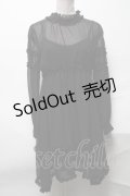 E hyphen world gallery / シフォンワンピース  黒 S-25-04-05-062-LO-OP-AS-ZS