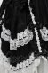 画像6: metamorphose / フローレンスケープ付きジャンパースカート  黒ｘ白 S-25-04-05-063-ME-OP-HR-ZS