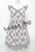 MILK / フロッキーフラワーワンピース  黒 S-25-04-05-065-ML-OP-HR-ZS