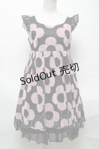 MILK / フロッキーフラワーワンピース  黒 S-25-04-05-065-ML-OP-HR-ZS