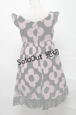 画像2: MILK / フロッキーフラワーワンピース  黒 S-25-04-05-065-ML-OP-HR-ZS