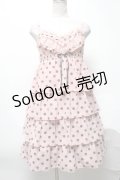 Emily Temple cute / シフォンドットキャミワンピース  ピンク S-25-04-05-071-ET-OP-HR-ZS