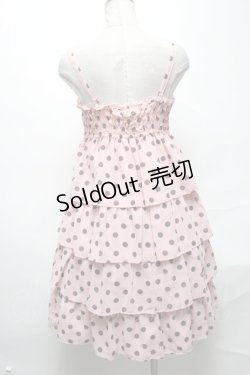 画像2: Emily Temple cute / シフォンドットキャミワンピース  ピンク S-25-04-05-071-ET-OP-HR-ZS